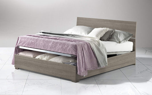 Dafne Italian Design Letto matrimoniale con contenitore,rete ortopedica a doghe - 169 x 203 x 94h.