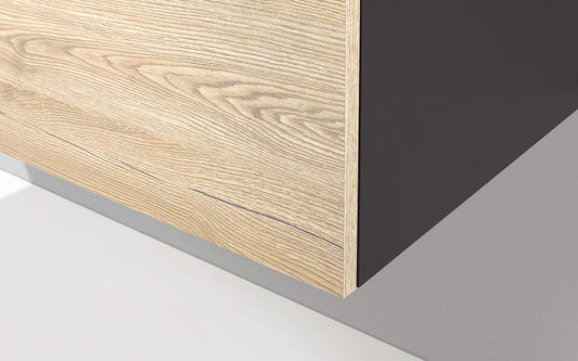 Dafne Italian Design Cassettiera da bagno con 6 cassetti misura cm. 60 x 44 x 126h.- finitura beige e marrone con maniglie quadrate marroni. Mobile di altissima qualità.