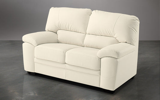 Dafne Italian Design Divano a 2 posti. Similpelle Milk (cm. 159 x 92 x 92)