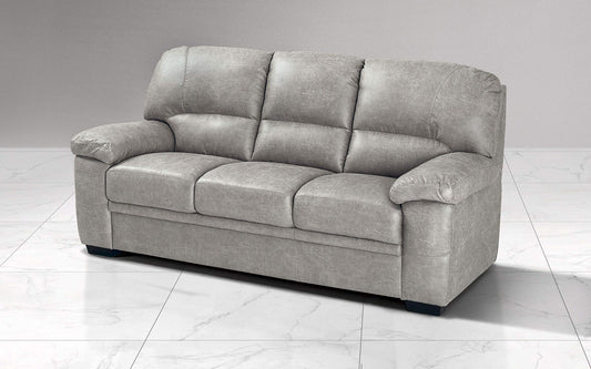 Dafne Italian Design Divano a 3 posti. Tessuto Tay Tay Light Grey (cm. 211 x 92 x 92h)