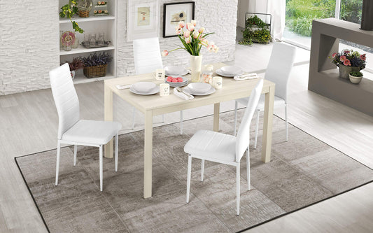Dafne Italian Design Tavolo allungabile, Effetto Pino Chiaro (cm. 110 x 70 x 75h)