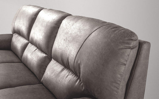 Dafne Italian Design Divano a 3 posti. Tessuto Tay Tay Elephant (cm. 211 x 92 x 92h)