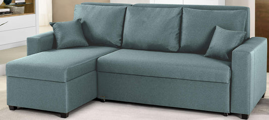 Dafnedesign.com - Divano angolare - Colore: turchese. Dimensioni: cm. 230 x 140 x 87h (STD)