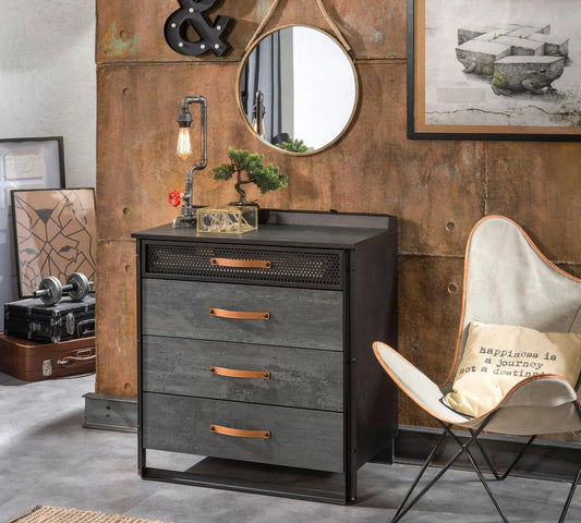 Dafne Italian Design Comò in Dark Metal