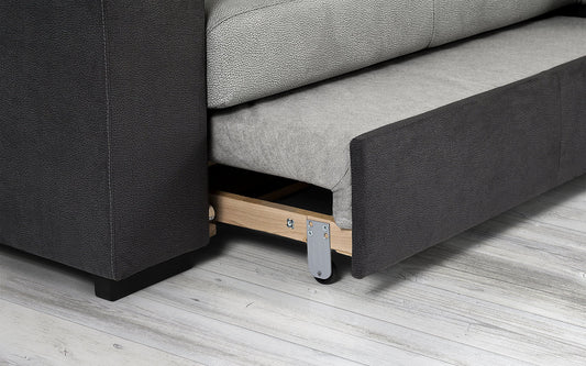 Dafnedesign.com - Divano Letto angolare con penisola contenitore reversibile - Dimensioni: cm 229 x 148 x 88h