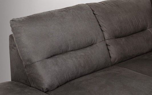 Dafne Italian Design Divano Letto angolare 2 posti con penisola a Sinistra. Tessuto Terra (cm. 270 x 216 x 88h)