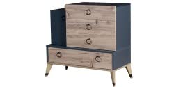 Dafne Italian Design Oscar Antracite Cassettiera [LVT]