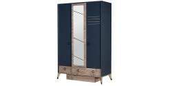 Dafne Italian Design Armadio 3 Ante Oscar Antracite [LVT]
