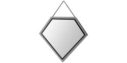 Dafne Italian Design Cassettiera Mega Grey con Specchio [LVT]