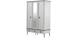 Dafne Italian Design Armadio 3 Ante Mega Crema [LVT]