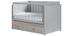 Dafne Italian Design ?maj Culla corta grigia 70x130 [LVT]