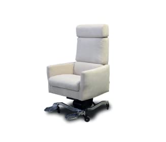 Dafne Italian Design Poltrona relax in tessuto antimacchia aquaclean colore bianco - misure cm. L 68 l 77 H 117 - Made in Italy