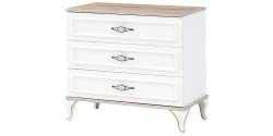 Dafne Italian Design Cassettiera dorata senza specchio [LVT]