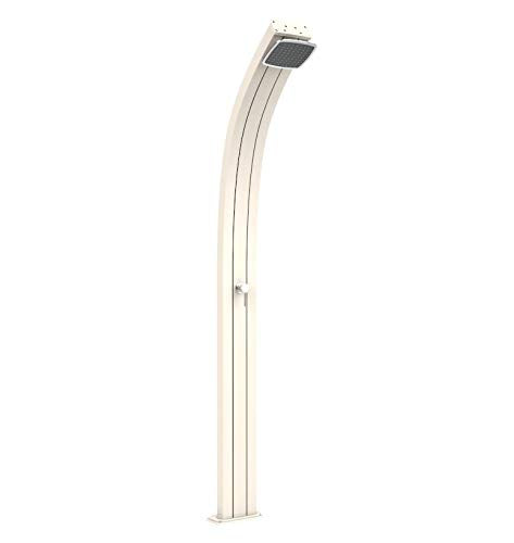 Doccia classica da interno e esterno Arkema Spring Ingresso acqua calda e acqua fredda regolabile con Miscelatore Doccia Curva Altezza 224 cm ARKEMA A105 9001 Colore Sabbia