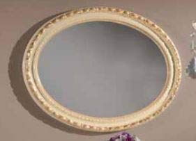 Dafne Italian Design Specchiera Stile Classico intarsiata Oro (cm. L. 64 - H. 84 - P. 6) (TVG)