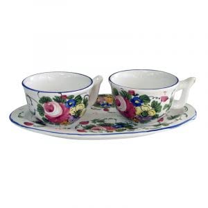 Servizio caffè per due in ceramica - Made in Italy.