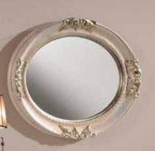 Dafne Italian Design Specchiera Stile Classico intarsiata Argento (cm. L. 54 - H. 44 - P. 5) (TVG)