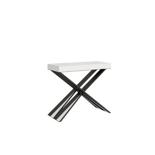 Dafne Italian Design - Mobile Consolle Ingresso Moderno Utilizzabile come Tavolo Allungabile Sala da Pranzo, Prodotto in Italia, Tavolo Cucina dal Design Unico ed Elegante