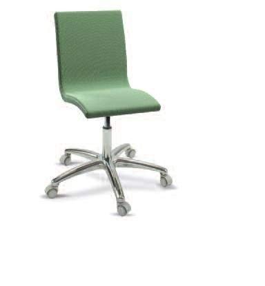 Dafne Italian Design Coppia di sedie girevoli colore verde. 100% Made in Italy (SF21)