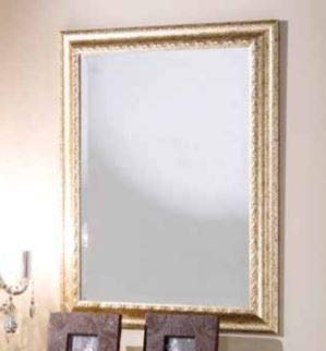 Specchiera Stile Classico Laccata Bianca (cm. L. 70 - H. 100) (TVG)