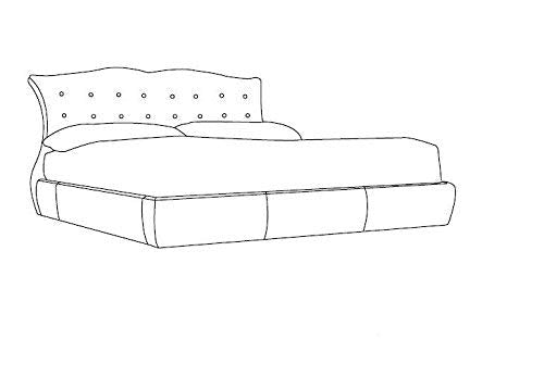 Dafne Italian Design Letto matrimoniale bianco, rivestimento in pelle, con swarovsky, 120X 235X195 - per rete 180X200, 80 Kg, Struttura in legno abete
