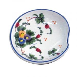 Poggia mestolo in ceramica - Dimensioni: ø 8,9 cm - Made in Italy.