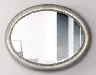 Dafne Italian Design Specchiera Stile Classico Laccata Argento (cm. L. 110 - H. 150 - P. 7) (TVG)