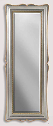 Dafne Italian Design Specchiera in Foglia Oro e Argento - Made in Italy (LXI)
