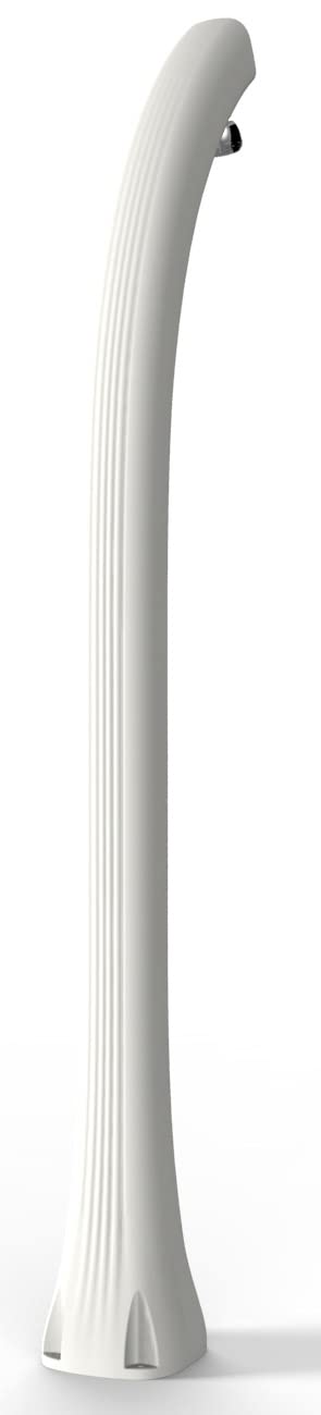 Doccia Solare da Giardino 28L Miscelatore Temporizzato Arkema Happy Beach Bianco