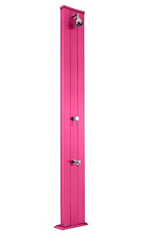 Doccia solare in alluminio Arkema Design D420/4003 Dada S Fuxia dal design dritto