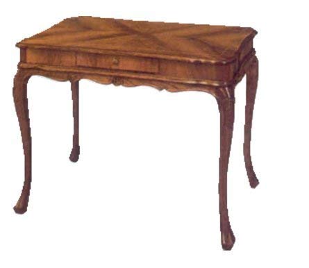 Dafne Italian Design Tavolo -cm: L 96 P 62 H 74 cm - in noce - un cassetto al centro - 100% Made in Italy -(DF18)