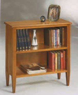 Dafne Italian Design Libreria -cm: L 80 P 32 H 80 cm - 2 ripiani - in noce - 100% Made in Italy -(DF18)