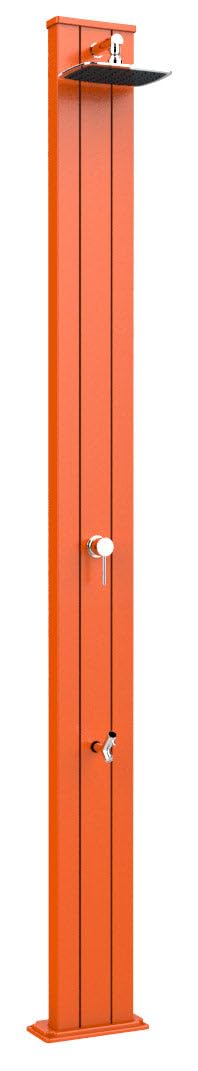 Doccia Solare da Giardino Spring S A220/2009 Arancio Arkema Design Miscelatore e Lavapiedi