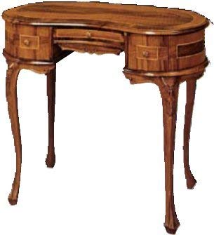 Dafne Italian Design Scrittoio ?Fagiola? -cm: L 93 P 50 H 78 cm - in noce - un cassetto al centro - 100% Made in Italy -(DF18)