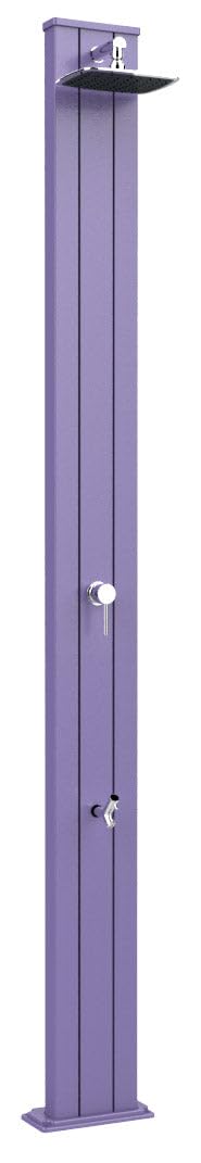 Doccia Solare da Esterno Giardino Miscelatore e Lavapiedi Arkema Spring S Viola A220/4005
