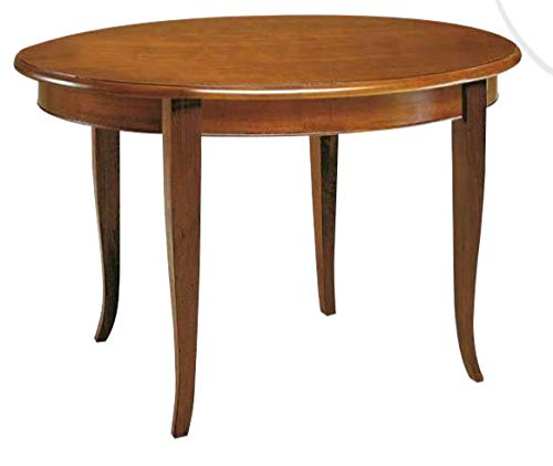 Dafne Italian Design Tavolo Classico allungabile in noc- Stile Classico (cm. Ø 120) (TVG)