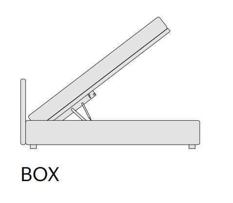 Letto matrimoniale con vano contenitore imbottito, rivestimento in similpelle, lavorazione capitonnè, colore marrone scuro - 180 cm, 236 cm, H 114 cm - per rete 160 x 200. E' possibile avere il letto in differenti colori e misure.