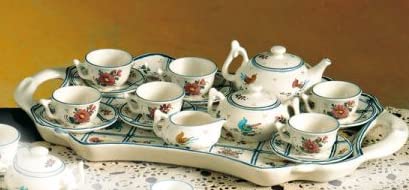 Servizio caffè per sei persone in ceramica - Made in Italy.
