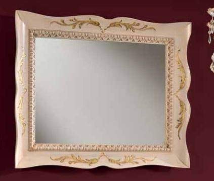Dafne Italian Design Specchiera Stile Classico intarsiata Oro (cm. L. 90 - H. 70 - P. 5) (TVG)