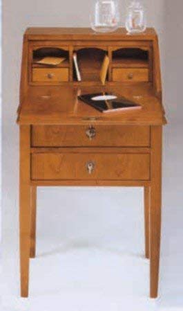 Bureau -cm: L 52 P 37 H 93 cm - 2 cassetti - 2 cassettini nel vano - in noce - 100% Made in Italy -(DF18)