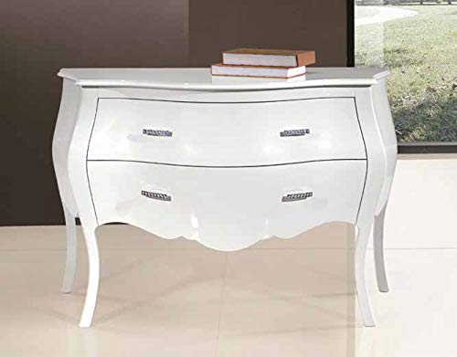Dafnedesign.Com - Comò bombato 2 cassetti (L. 130 - H. 85 - P. 59) (TVG)