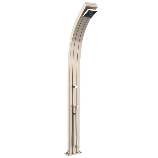 Arkema Design Doccia Solare in Alluminio Spring - Top Line Oro Satinato A140-TL/1200