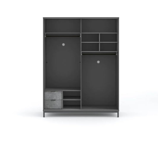 Dafne Italian Design Slide Cabinet Space Gray