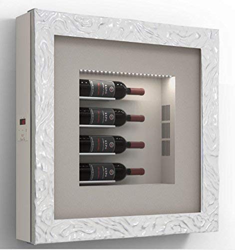 Cantinetta vino da parete per quattro bottiglie in orizzontale per bottiglie H.400 D.90 mm - peso 30 kg. (SF00)