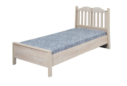 Dafne Italian Design Letto una piazza e mezza Carisma colore legno cm. 132 X 107 X 216 comprensivo di materasso cm. 120x200x25