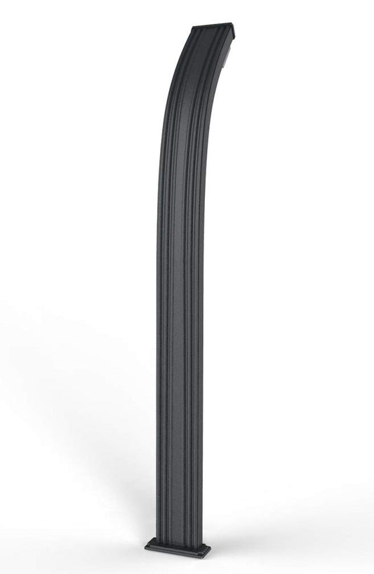 Doccia classica da interno e esterno Arkema Spring Ingresso acqua calda e acqua fredda regolabile con Miscelatore Doccia Curva Altezza 226 cm ARKEMA A105 7016 Colore Antracite
