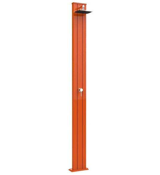 Doccia classica da interno e esterno Arkema Spring S Ingresso acqua calda e acqua fredda regolabile con Miscelatore Doccia Dritta Altezza 228 cm ARKEMA A205 2009 Colore Arancio