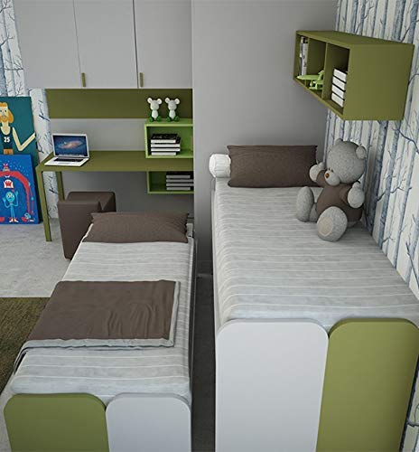 Dafne Italian Design TUTTOCAMERETTE.IT - Cameretta per Ragazzi - L. 348 cm - P. 254 cm - H. 261,2 cm - Made in Italy (SF30)