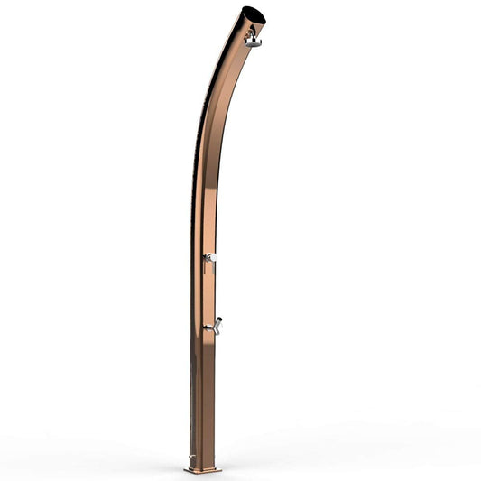 arkema Doccia Solare da Giardino Temporizzatore e Lavapiedi Jolly Top Line Oro Rosa