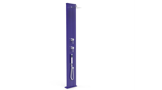 Arkema Design Doccia Solare Dada S-TL con Deviatore e Doccetta Mobile - Zaffiro